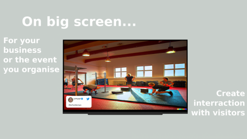 On big screen